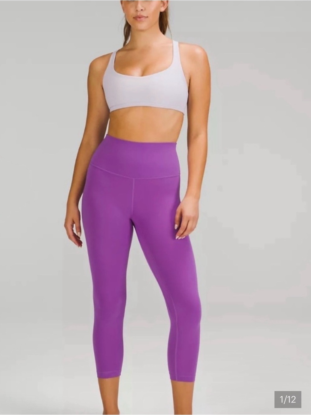 Lululemon Align High-Rise 21” Capri Leggings in Atomic Purple